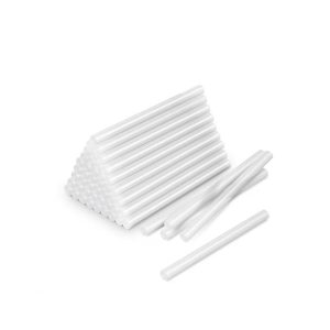 Set 10 Batoane Adezive Silicon Termic, Flippy, pentru Pistol de Lipit 38070/38500, din Silicon penrtu Lipire Calda, Diametru 7 x 150 mm, Transparent