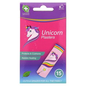 A, E Plasturi Copii 15 buc Unicorn