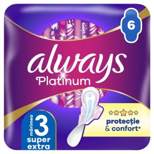 Absorbante, Always, 6 buc Platinum Ultra Night