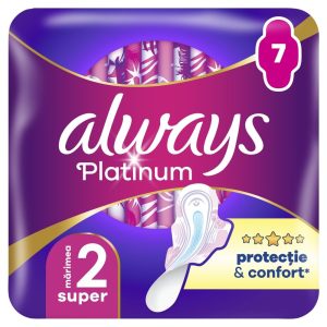 Absorbante, Always, 7 buc Platinum Ultra Super plus