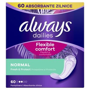 Absorbante, Always, Zilnice 60 buc Fresh si Protect