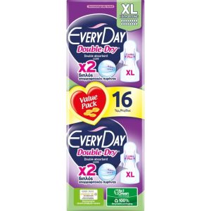 Absorbante, Everyday, 16 buc Double Dry XL Extra Long