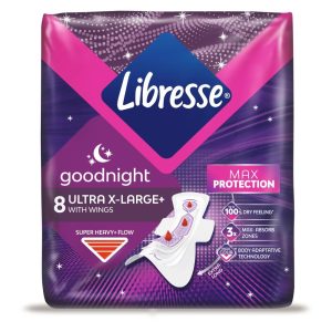 Absorbante, Libresse, 8 buc Ultra Thin Night Extra Wing