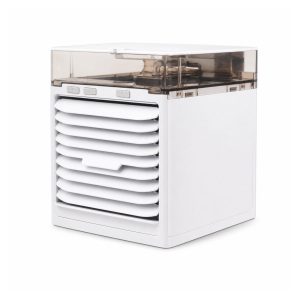 Aer Conditionat Portabil, Flippy, Model Compact cu Rezervor pentru Apa, Alimentare USB 5V, Flux de Aer Racoritor, Utilizare Usoara si Confort in Zilele Calduroase, Alb