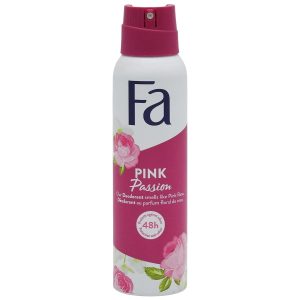 Antiperspirant Deodorant Spray, Fa Pink Passion, 150 ml, 48 h, Parfum de Trandafir