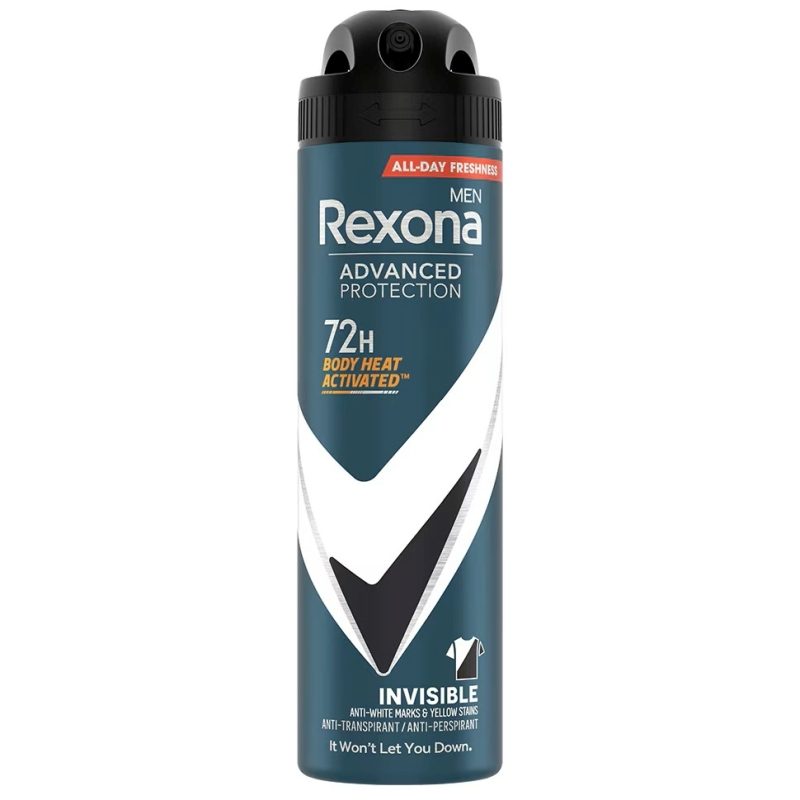 Antiperspirant Deodorant, Rexona, 150 ml, for Men, Advanced Protection Invisible