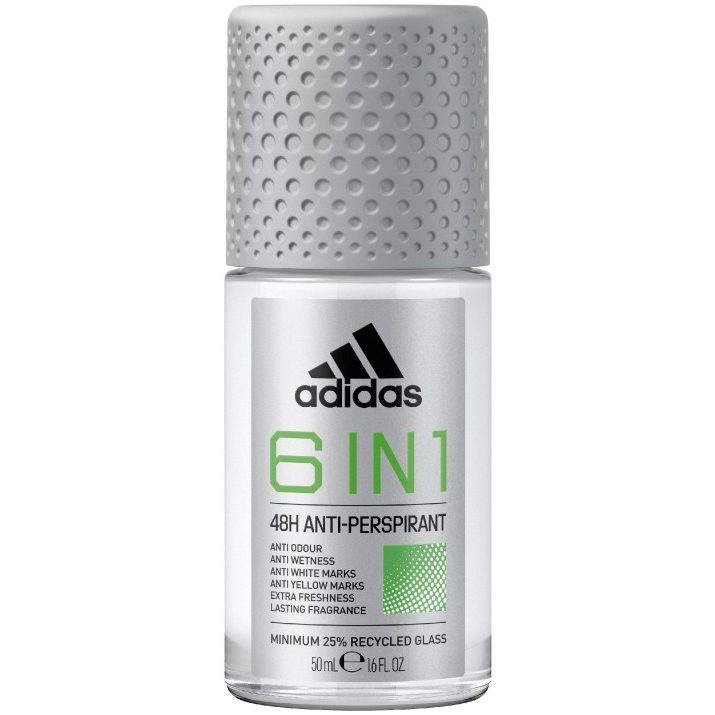 Antiperspirant Roll-On, Adidas, 50 ml, 6 in 1, Protectie 48 h