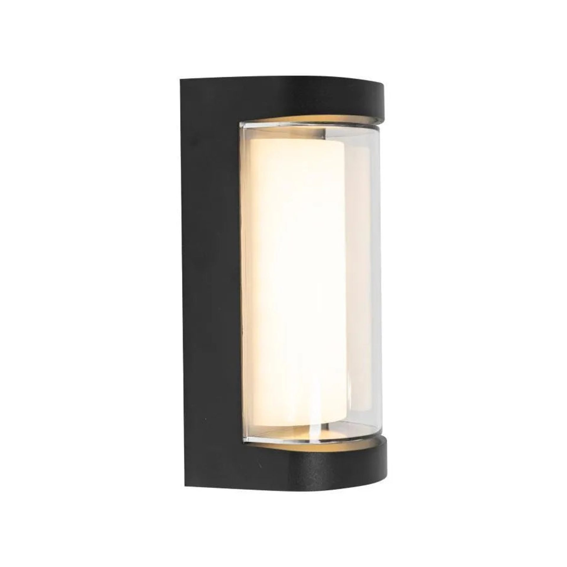 Aplica LED de Exterior Han, 12W, Metal, Negru