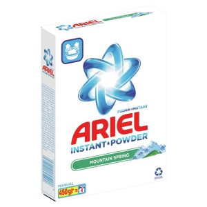 Ariel Detergent Manual, 450 g, Instant Powder Mountain Spring