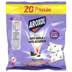 Aroxol Antimolii Pastile Antiacarieni 20 buc