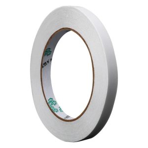 Banda Dubla Adeziva, Flippy, Banda Adeziva cu Burete, pentru Cadouri si Ambalaje, 2 m, Latime 0.8 cm, Alb