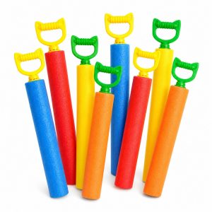 Blaster de Apa pentru Copii, Flippy, Dimensiune 5 cm, Jucarie de Vara pentru Plaja, Piscina si Curte, Rezervor pentru Apa, Design Usor de Manevrat, Diverse Modele, Multicolor