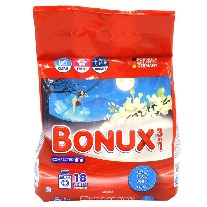 Bonux Detergent Automat 1.17 kg Liliac Alb 18 spalari