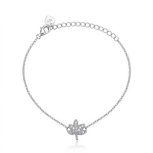 Brățară Damă din Argint 925, Jolie Silver, Model Frunză de Arțar, Design Elegant Inspirat din Natură, Greutate 2.6 g, Argintiu