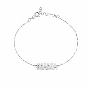 Brățară Damă din Argint 925, Jolie Silver, Model Mama, Design Elegant și Simbol al Iubirii pentru Mamă, Greutate 1.8 g, Potrivită pentru Cadou, Argintiu