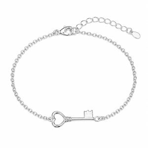 Brățară din Argint 925 pentru Femei, Jolie Silver, Model Cheița Succesului, 1.5 g, Design Elegant și Simbolic, Ideală pentru Cadou și Purtare Zilnică, Argintiu