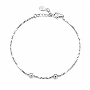 Brățară Damă din Argint 925 Rodiat, Jolie Silver, Design Elegant și Minimalist, Reglabilă, Greutate 1.3 g, Argintiu