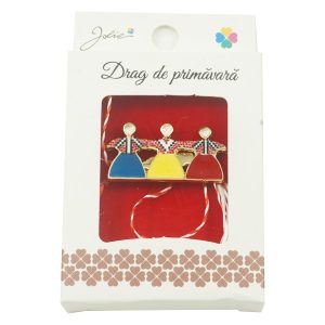 Brosa Mica in Cutie Hora Tricolora