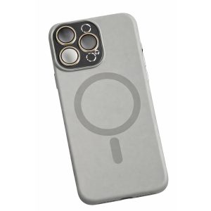 Carcasa Liquid Silicone, Flippy, Compatibila iPhone 17, Magnetica, Protectie TPU Camera, Gri Titanium