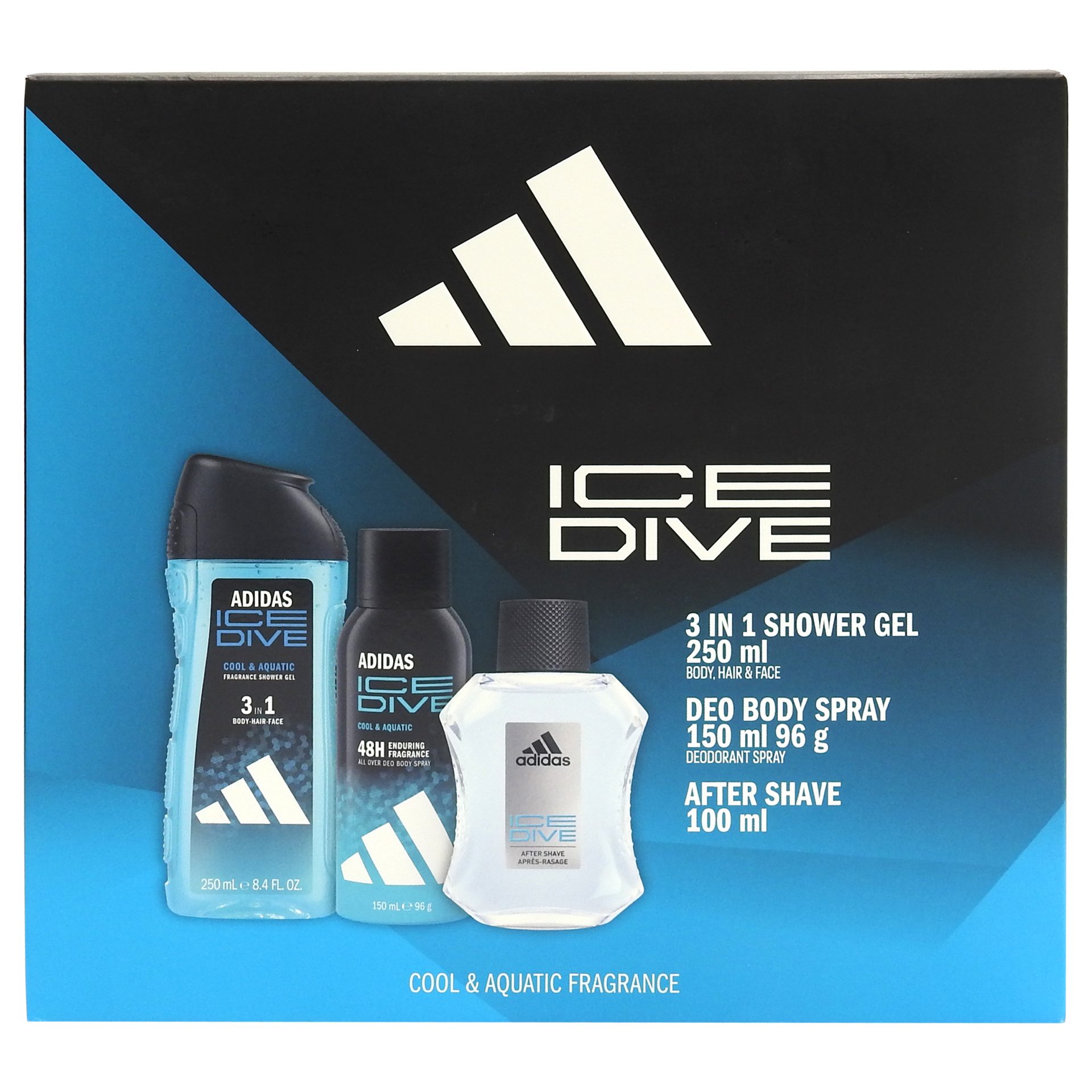 Caseta Cadou, Adidas, As100, Gel de Dus 250, Deo150 Men Ice Dive