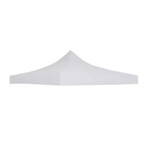 Copertina pentru Pavilion, Flippy, Acoperis Cort, Pliabil, Copertina Rezistenta 420D, 280 g/m2, Protectie Ideala la Soare si Ploaie, 3 x 3 m, Alb