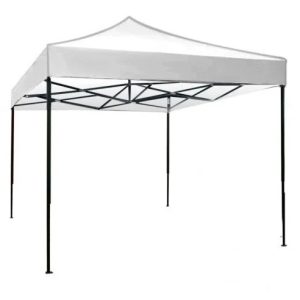 Cort pliabil pentru Evenimente, cadru metalic pentru curte si gradina, 2x3 m, Alb, Flippy