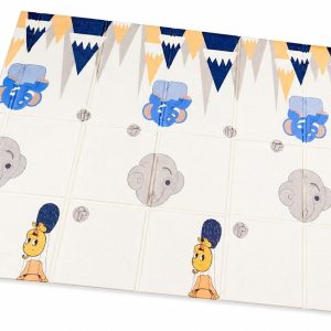 Covoras De Joaca Pentru Bebelusi 200x150 cm, Covor Educativ, Covoras Pliabil Impermeabil Si Antiderapant, Jucarie Dezvoltare Motrica Si Senzoriala, Pentru Copii 0+ Luni, Model 2, Multicolor