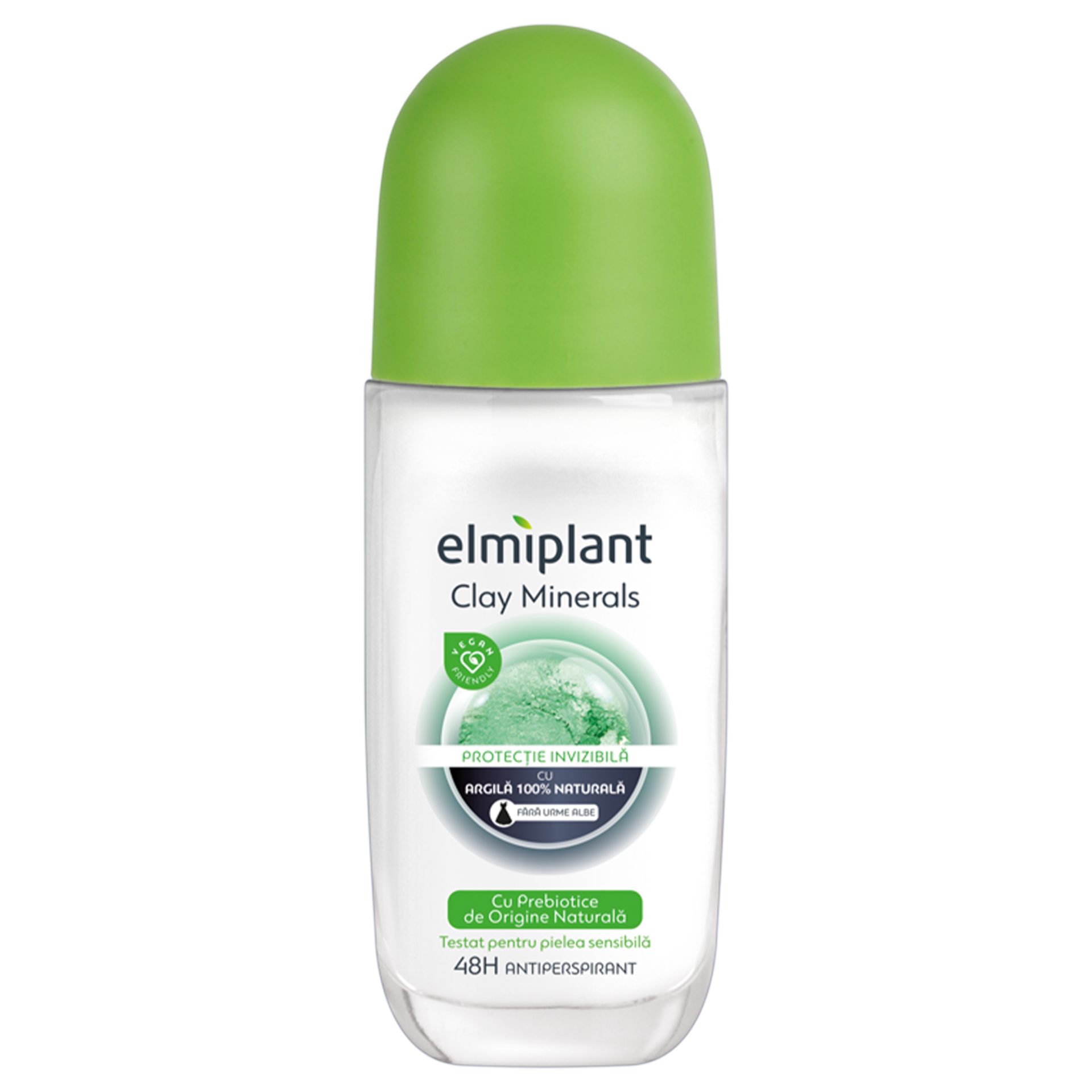 Deodorant Antiperspirant Roll-On, Elmiplant, Clay Minerals, 50 ml