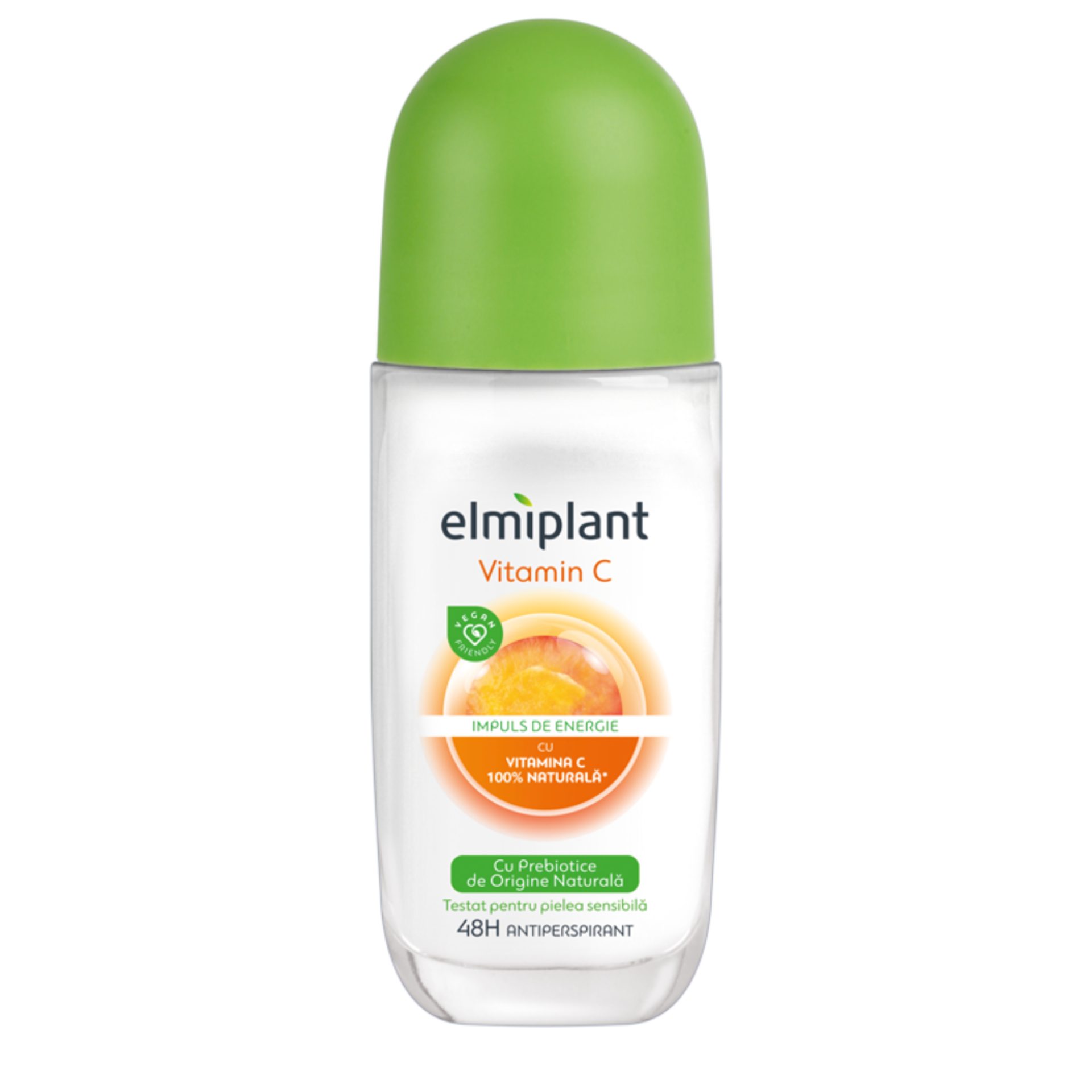 Deodorant Antiperspirant Roll-On, Elmiplant, Vitamin C, 50 ml