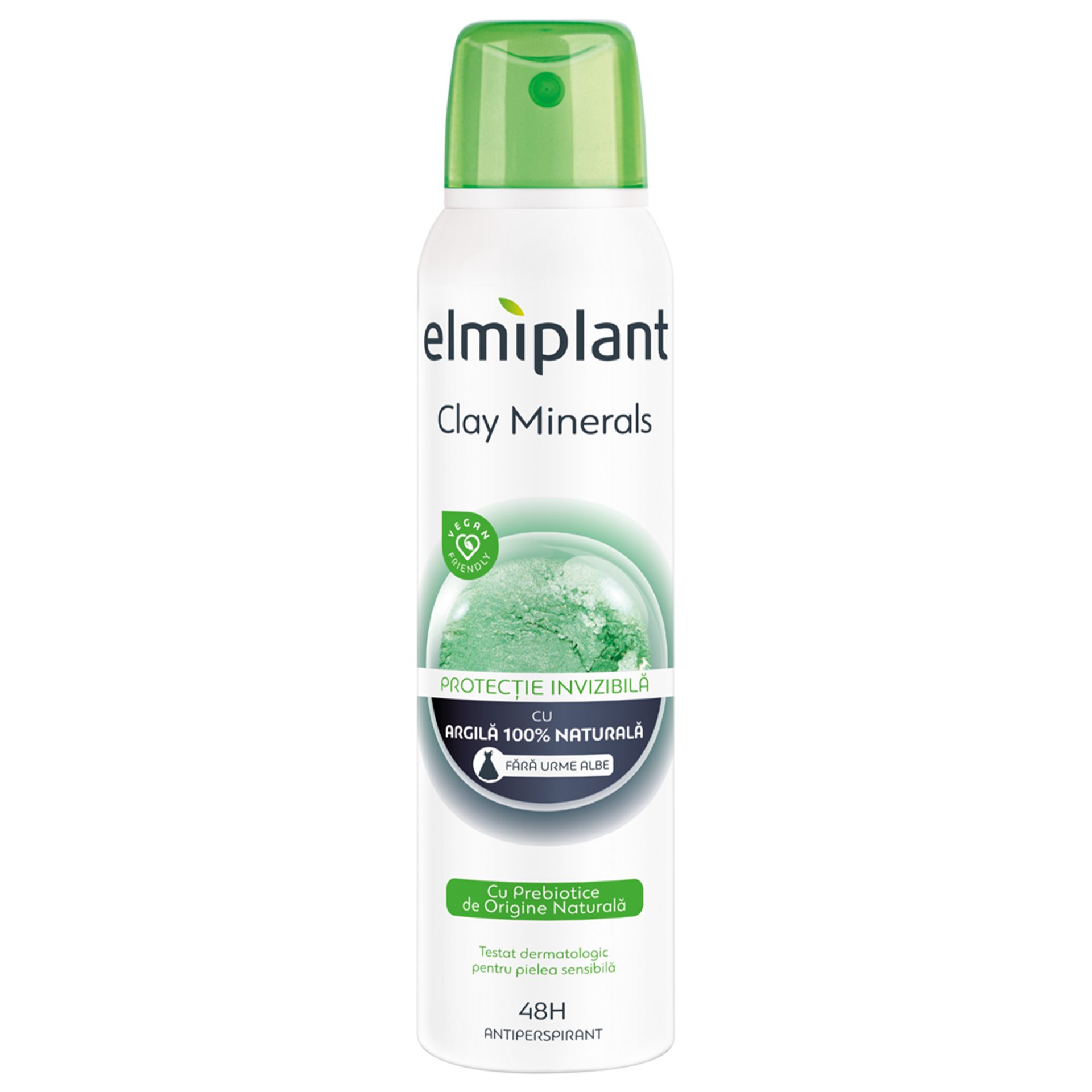 Deodorant Antiperspirant Spray, Elmiplant, Clay Minerals, 150 ml