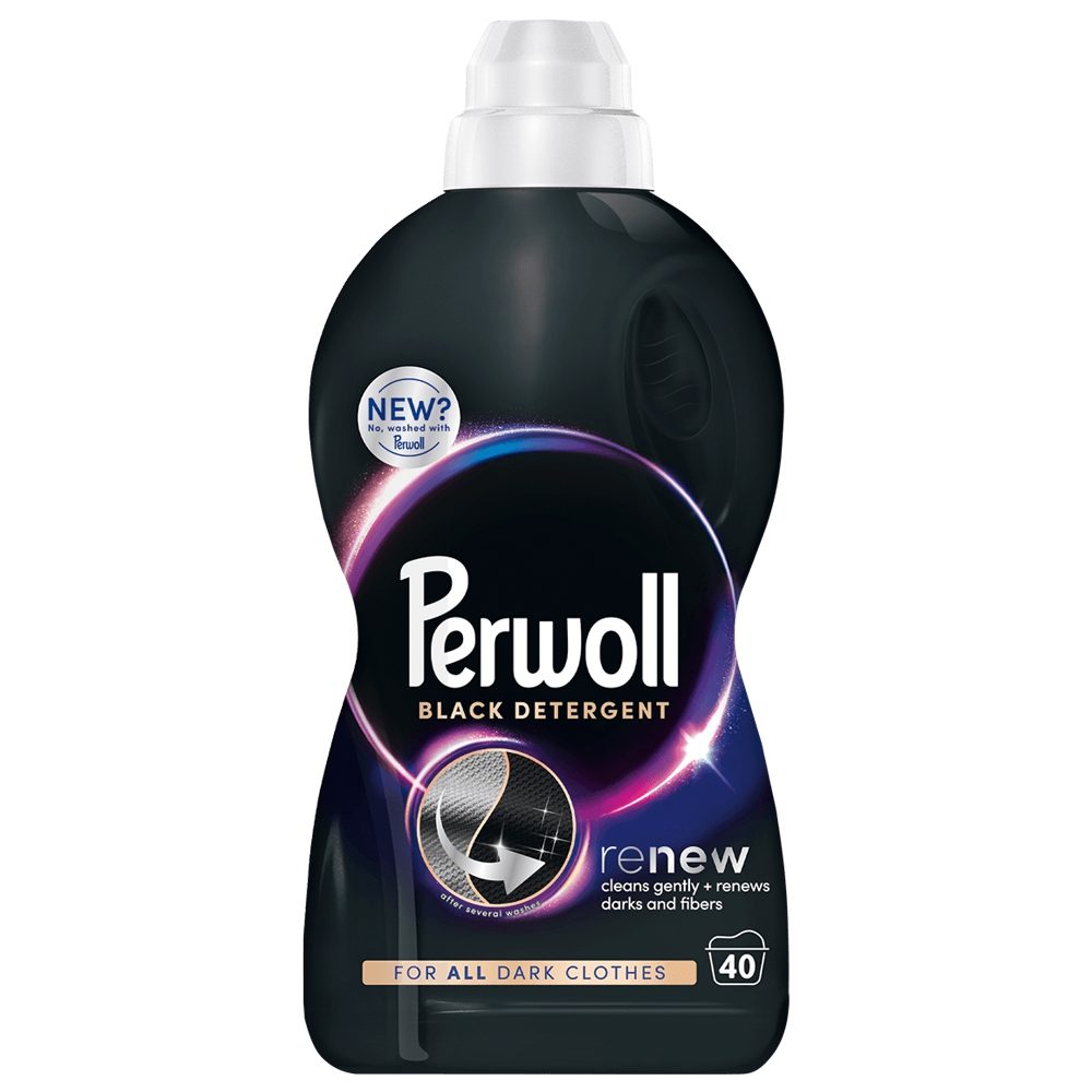 Detergent Lichid pentru Haine, Perwoll, Black Renew, 1 L, 40 spalari