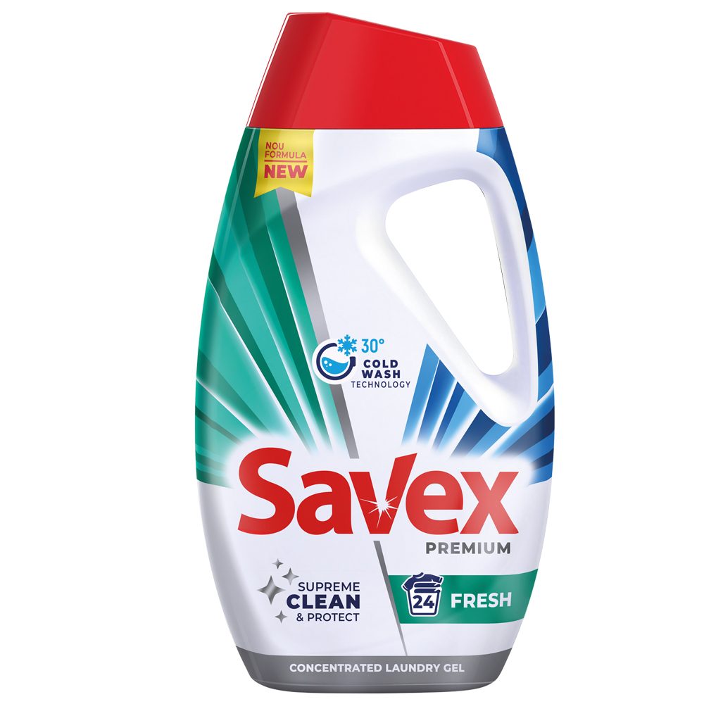 Detergent Lichid, Savex, Premium 1.08 L Fresh 27 spalari