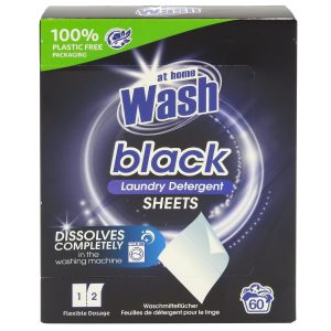 Detergent pentru Rufe, At Home, Servetele 60 spalari Black