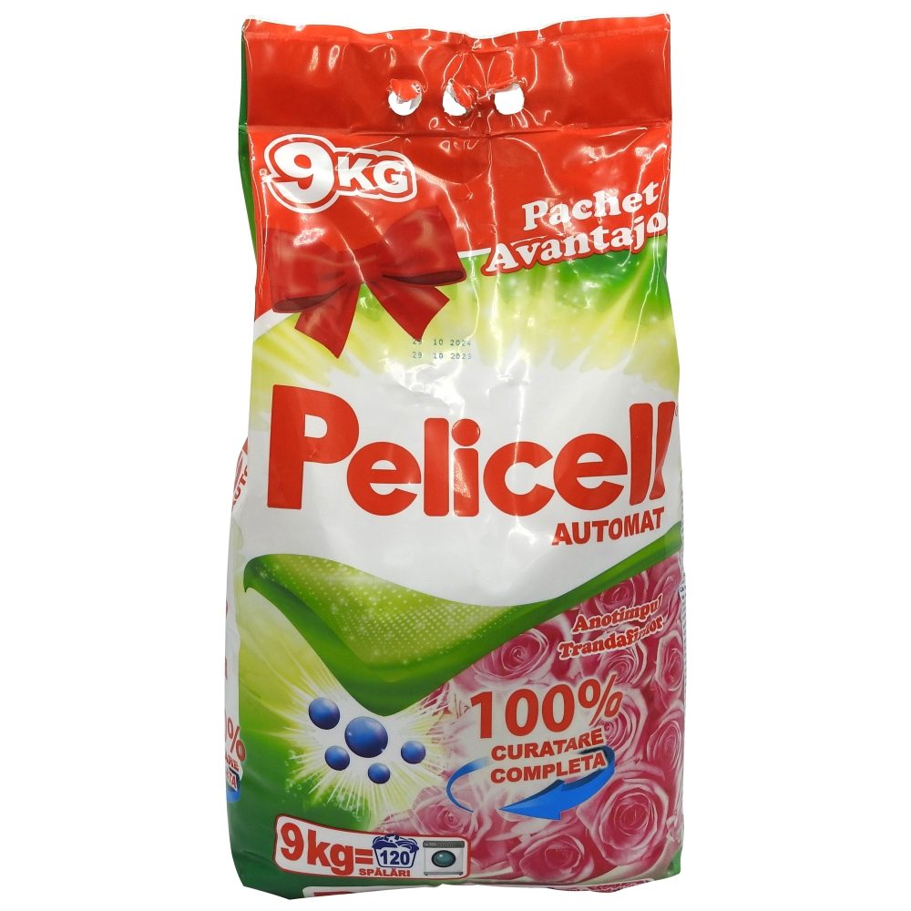 Detergent pentru Rufe Automat, Pelicell, 9 kg Floral 120 spalari