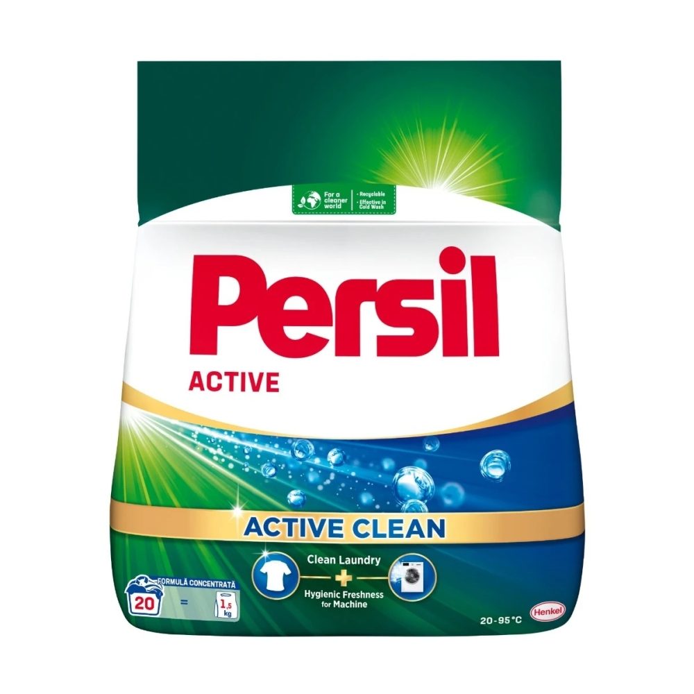 Detergent pentru Rufe Automat, Persil, 1.5 kg Active Clean 20 spalari