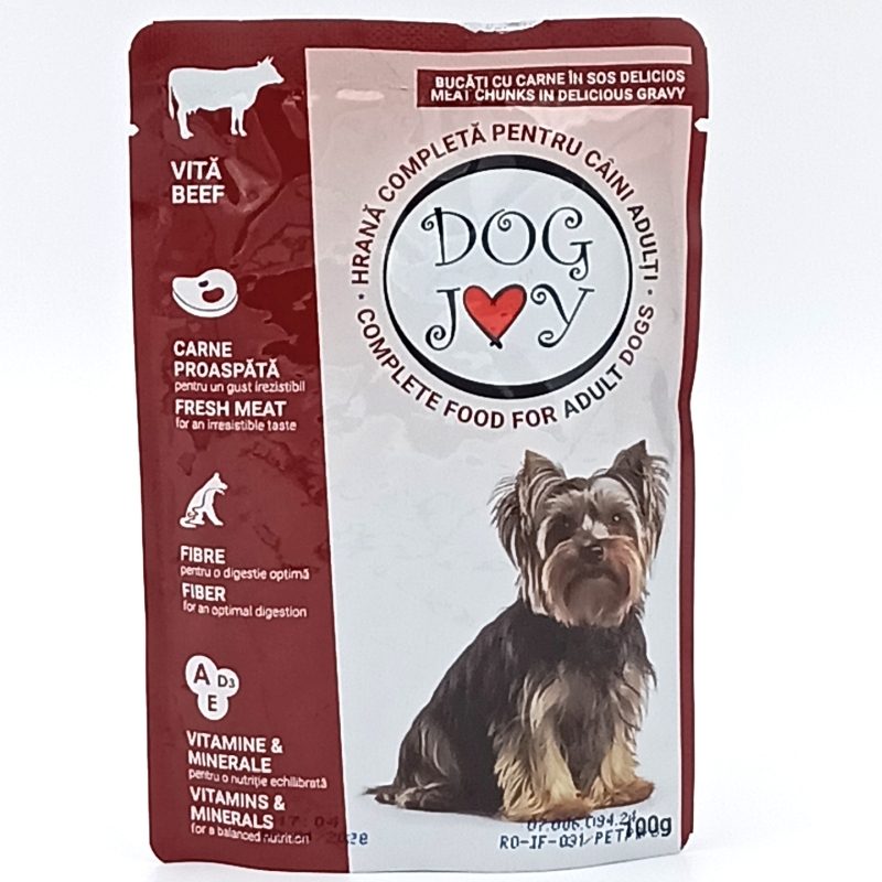 Hrana Umeda pentru Caini, DOG JOY, Vita, 100 g