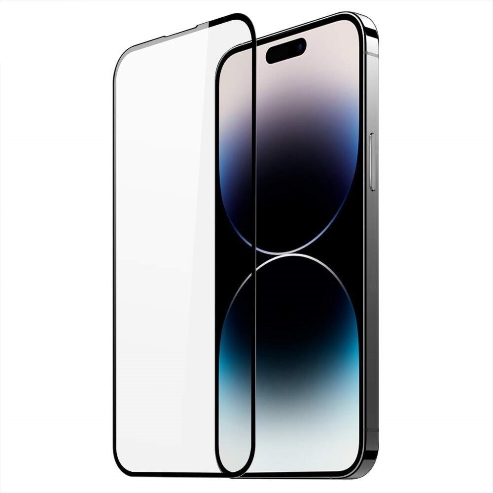 Folie Sticla Securizata, Flippy, Compatibila cu Apple iPhone 16 Pro Max, Full Cover 111D, HD, Margini Negre, Transparenta