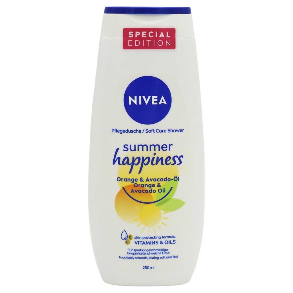 Gel de Dus, Nivea, 250 ml Summer Happiness Portocala Ulei de Avocado