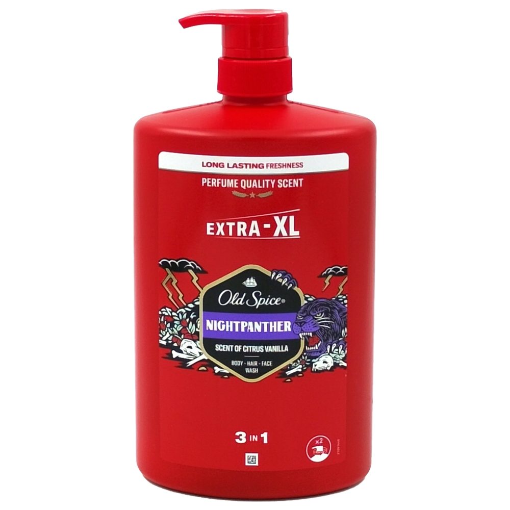 Gel de Dus Sampon, Old Spice, 1 L EXTRA - XL, 3in1 Nightpanther
