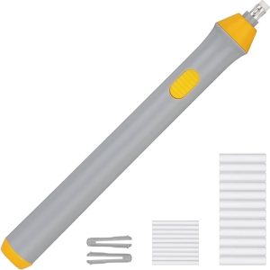 Radiera Electrica, Flippy, pentru Schite si Arta, Grosime Varf 3 mm/5 mm, Baterii 2 x AA (neincluse), din ABS, Gri