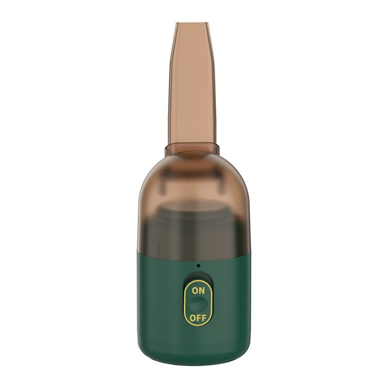 Aspirator Portabil pentru Automobil, Flippy, Aspirator mic fara Fir, pentru Casa si Masina, incarcare USB, 2 in 1, 16.3x6 cm, Verde