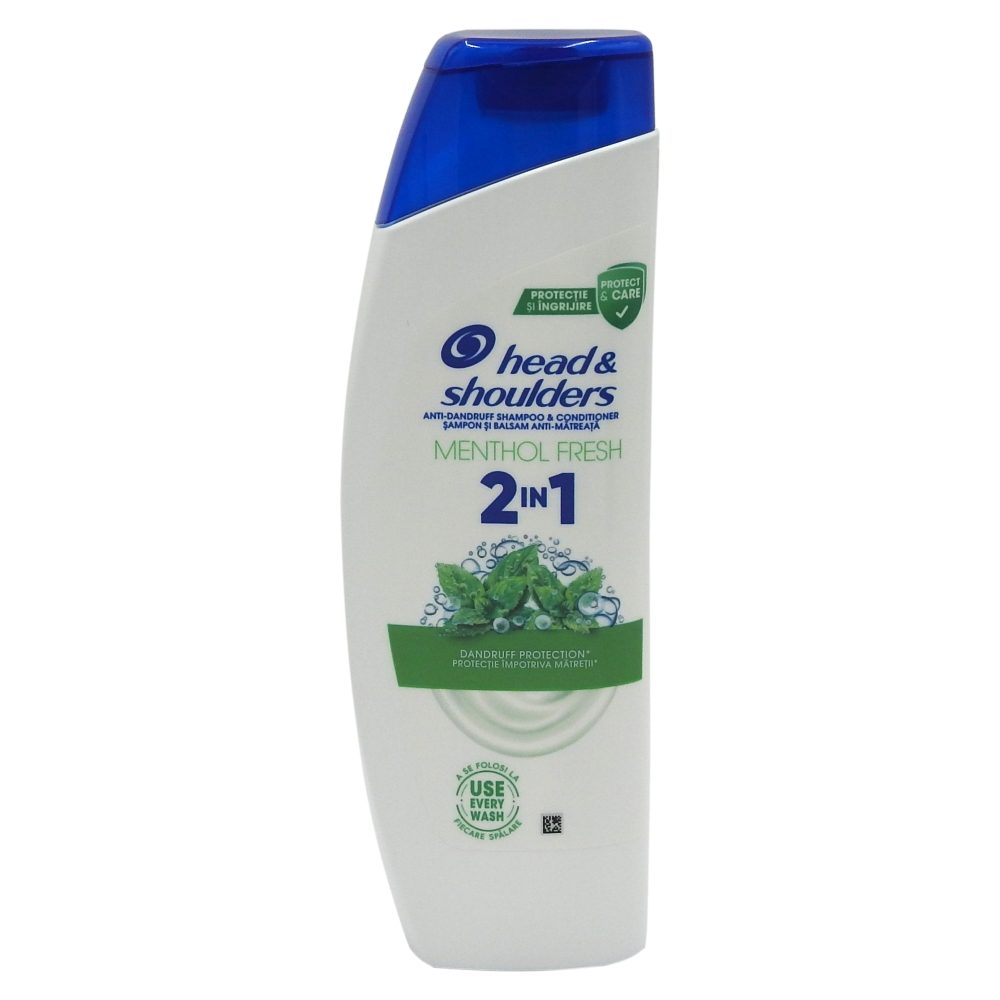 Sampon, HEAD&SHOULDERS, 2 in 1 Menthol, 330 ml