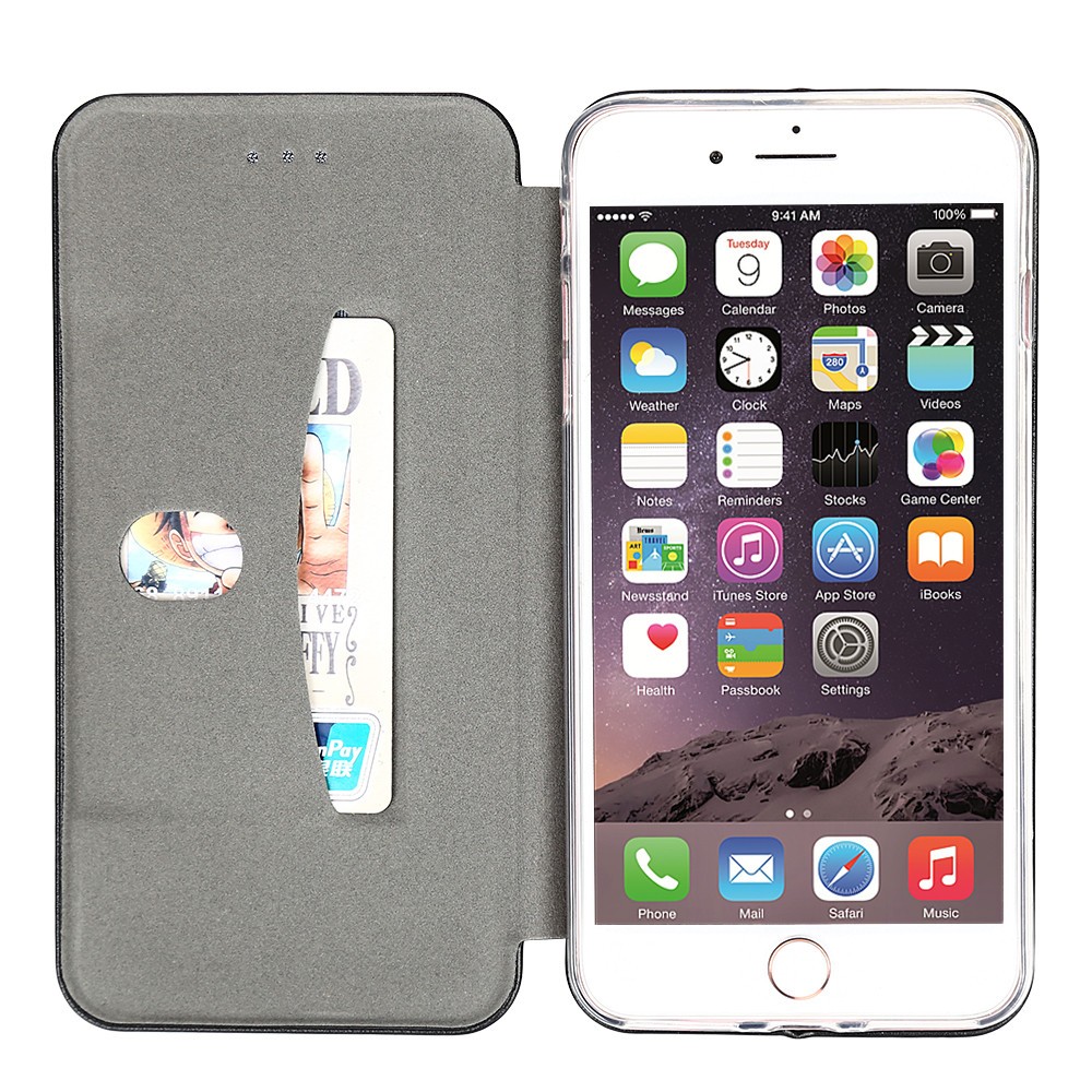 Husa de protectie Flippy compatibila cu Apple iPhone 7 Magnet Book Case Rosu