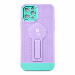 Husa Armor Design cu Stand pentru Apple iPhone 11 Pro, Mov/Albastru, Suport Auto Magnetic, Wireless Charge, Protectie Antisoc, Flippy