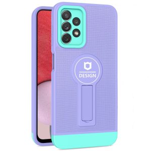 Husa Armor Design cu Stand pentru iPhone 11 Pro Max, Mov/Albastru, Suport Auto Magnetic, Wireless Charge, Protectie Antisoc, Flippy