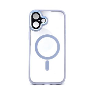 Husa de Protectie Compatibil cu iPhone 16 Plus, Flippy, Incarcare Wireless, Tehnologie Magsafe, Carcasa din TPU/ PC, Protectie Camera, Antisoc, Antizgariere, Mov (lila) - Transparent