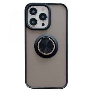 Husa de protectie Flippy compatibila cu Apple iPhone 13 Mini,Defender cu prindere inel,Negru