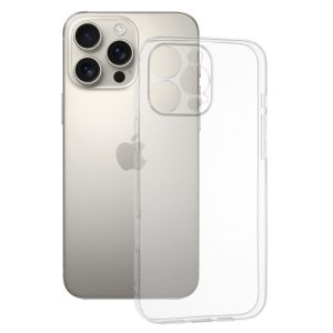 Husa de Protectie, Flippy, pentru Apple iPhone 16 Pro Max, TPU Protect Plus, cu Dust Plug, Transparent