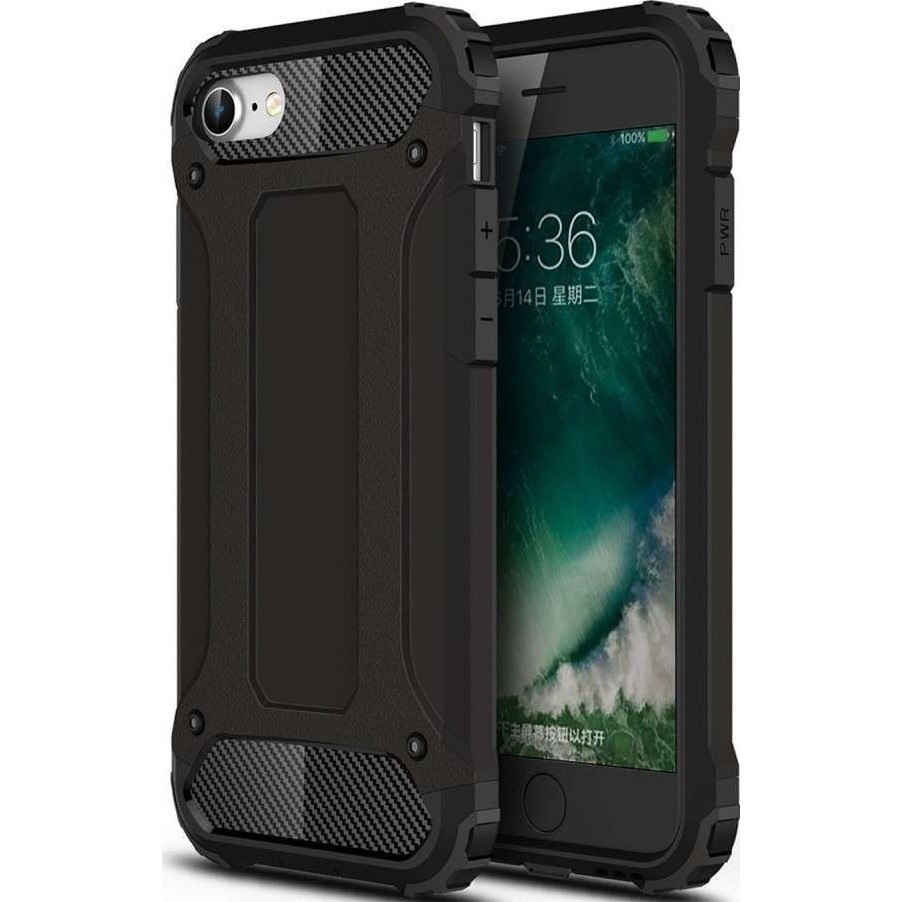 Husa de Protectie, Flippy, pentru Apple iPhone XR, Defender Model 1, silicon, plastic, Negru