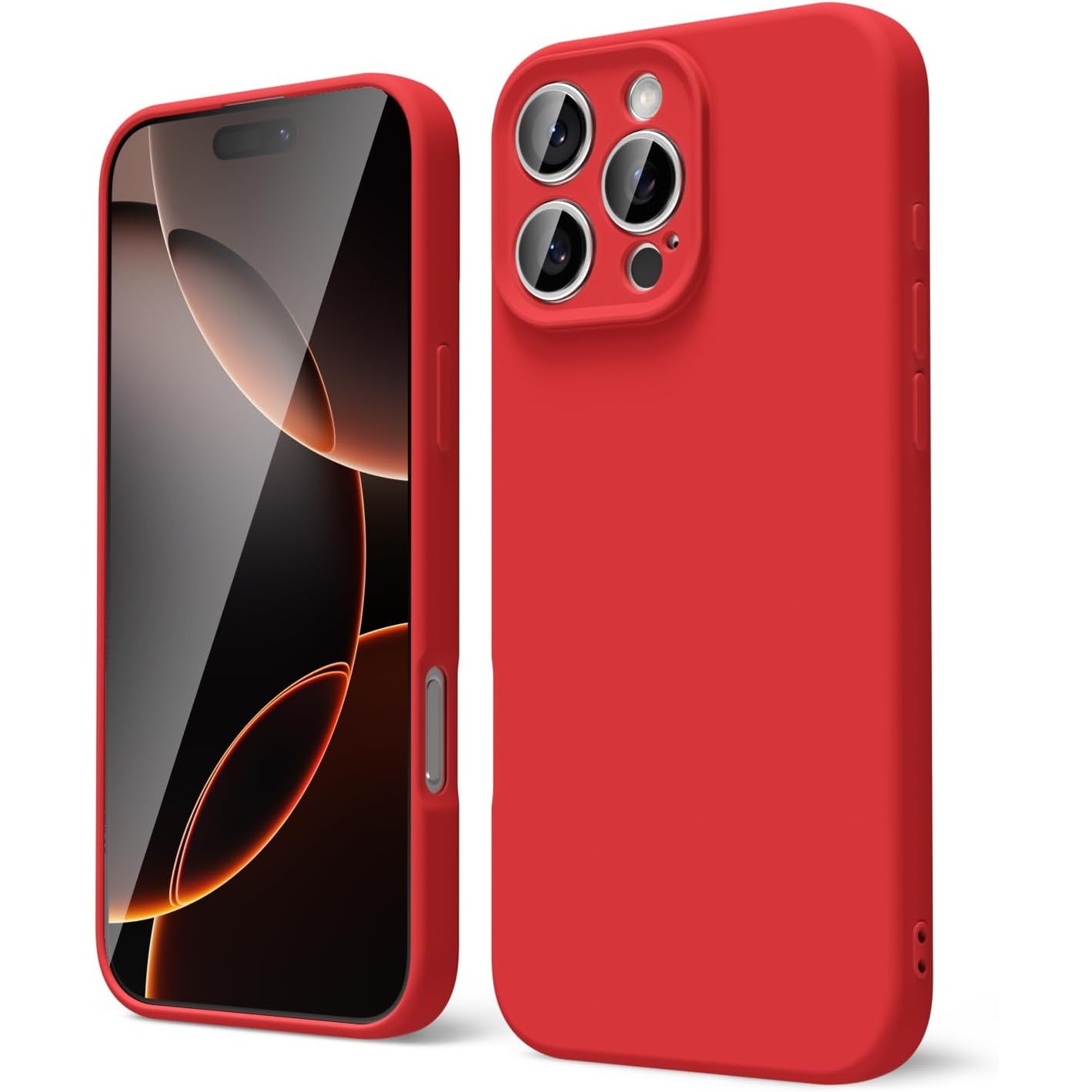 Husa de Protectie Matte TPU, Flippy, pentru Realme C53, Protectie Camera, Antisoc, Antizgariere, Antialunecare, Acoperire Completa, Rosu